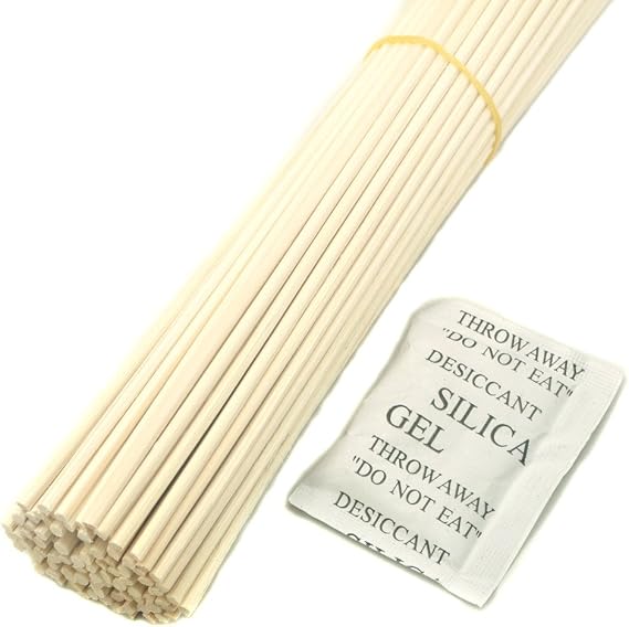 100 Pieces Rattan Reed Diffuser Replacement Refill Sticks (18cm x 3mm)