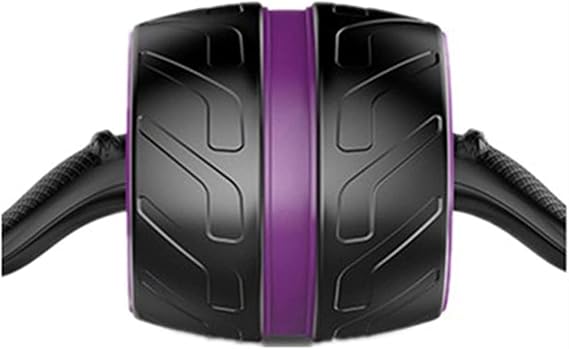 Roller Wheel Exercise Equipment Automatic Rebound Fitness Ab Roller No Noise Abdominal with Mat Workouts Wheels for Home Gym Equipment Exercise Machin (Color : Purple)