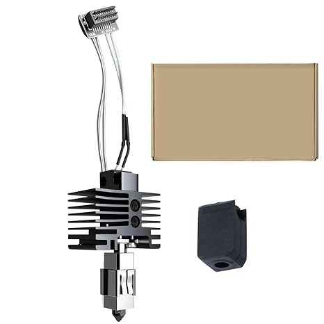 Upgraded Hotend kit for Bambu lab PIP/ P1S (the product is pre-installed thermistor ceramic heating element 0.4 mm hardened steel nozzle silicone socks heat sink)