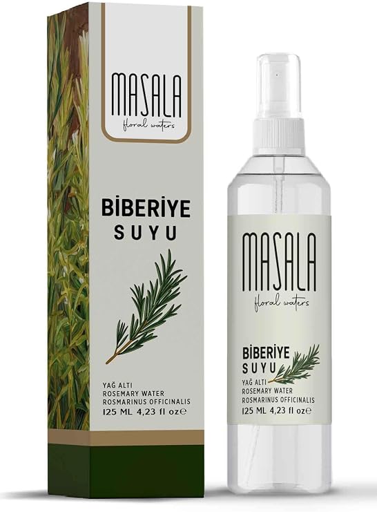 Masala Biberiye Suyu 125 ml - Rosemary Floral Water -Biberiye Suyu Sebum Ve Yağ Dengeleyici Hidrosol
