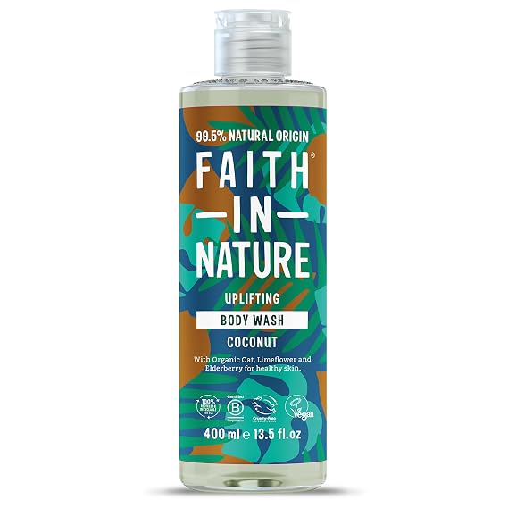 Faith in Nature Shower Gel Foam Bath Coconut 13 5 fl oz 400 ml