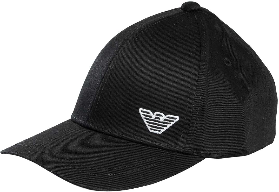Emporio Armani Men's Logo Baseball Cap, Black, One Size