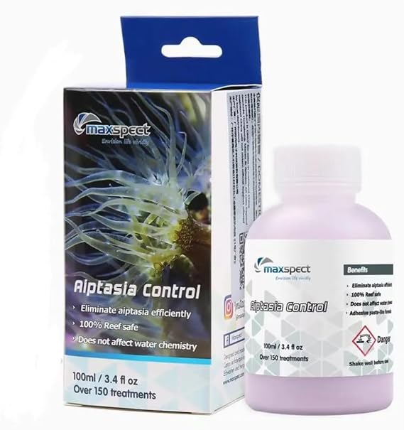 Maxspect Aiptasia Control 100ml  Reef-safe Aquarium Saltwater Freshwater Tank Elimination of Aiptasia