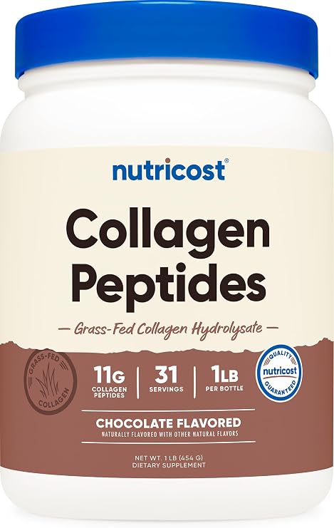 Collagen Peptides, Chocolate, 1 lb (454 g), Nutricost