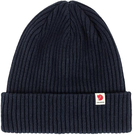 Fjallraven Rib Hat Beanie - Warm Soft Stretch Knit Winter Cap for Outdoor Everyday Wear