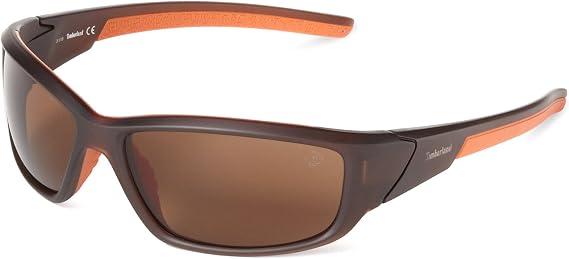 Timberland Men's TB9049SW6249H Polarized Wrap Sunglasses