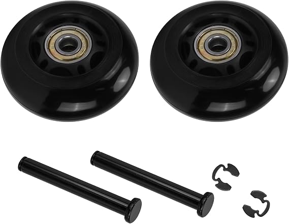 2 Pack Replacement Wheels Compatible with Pelican Storm iM Series Rolling Cases, Heavy Duty Durable Travel Case Wheels for iM2500 iM2620 iM2720 iM2950 iM2975 and More