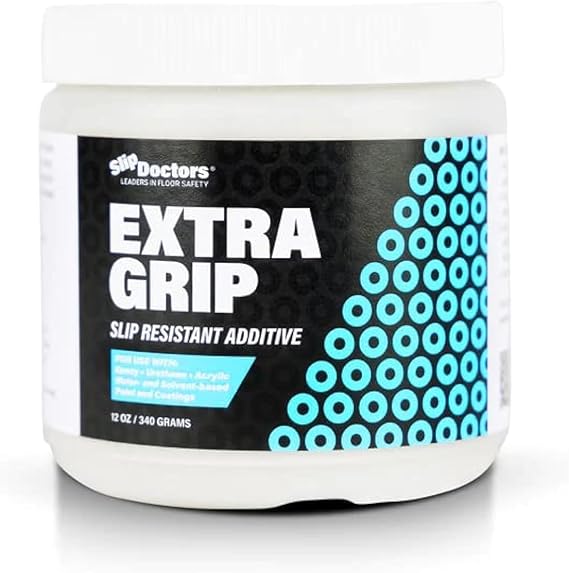 Non-Slip Paint Additive for Color Epoxy, Urethane, Acrylic Paint - Extra Grip Anti-Skid Grit for Coatings