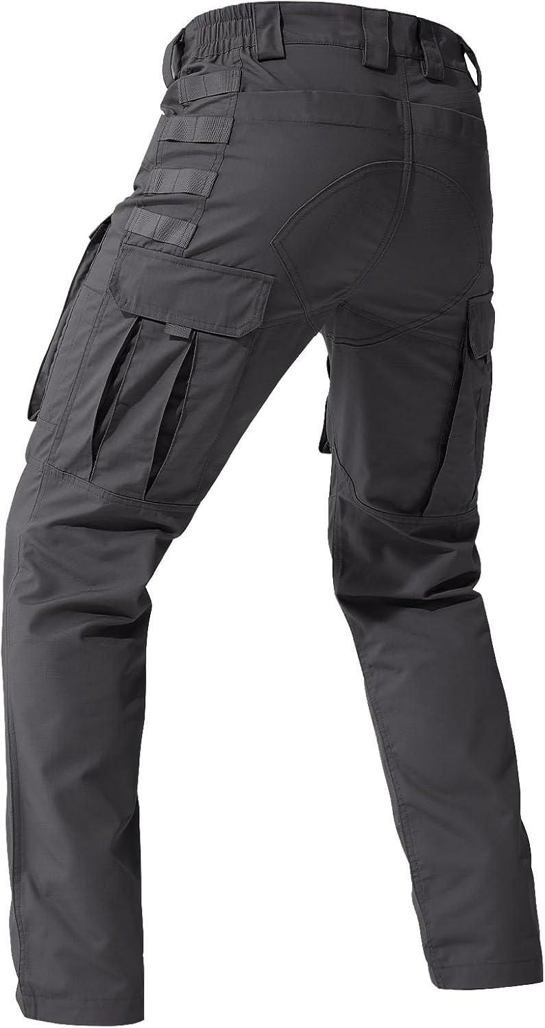 FREE SOLDIER Mens Cargo Pants,Tactical Pants for Men Stretch,Durable Ripstop EDC Work Pants for Hiking