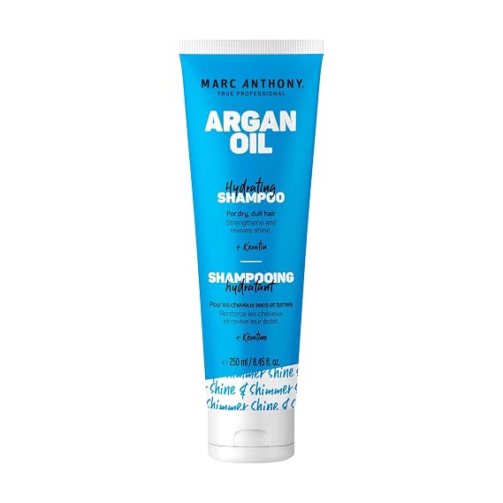 Marc Anthony Argan Oil Shampoo with Keratin - Moisturizing & Revitalizing for Dry, Dull Hair - Repairs, Strengthens & Enhances Shine with Nourishing Moroccan Argan Oil