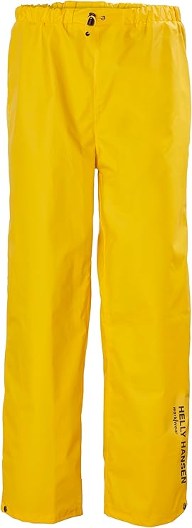 Helly Hansen Mandal Waterproof Rain Pants - PVC-Coated Waterproof Overpants - Adjustable Fishing Pants - Work Rain Gear