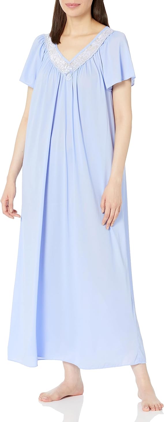 Shadowline Women's Shadowline Women's V-neck Nightgown