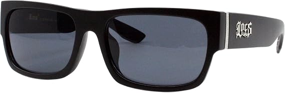 Authentic Locs Sunglasses Hardcore Shades Black Rectangular Gangster UV 400
