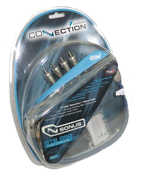Connection (by Elettromedia) ST2 050 Reference Grade 2-Channel RCA Interconnect Cables - 1.6 ft.