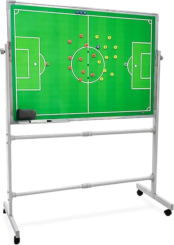 Soccer Clipboard for Coaches, Soccer Coaching Board, Complete Accessories, Double-Sided Use, Easy to Move, Suitable for Tactical Explanation