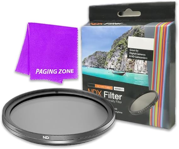 52mm NDX Variable Range Neutral Density Fader Filter Adjustable from ND2 - ND1000 for Pentax K7