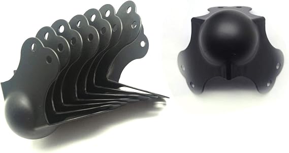 MY MIRONEY Iron Ball Corner Edge Protector Three-Prong Flight Case Hardware with 2.9" Length Per Prong Pack of 8