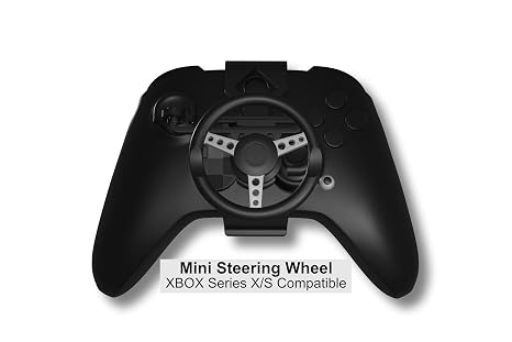DRIFTwheel Mini Steering Wheel for XBOX - 3D Printed Controller Accessory - Increase Accuracy (XS-0000-A)