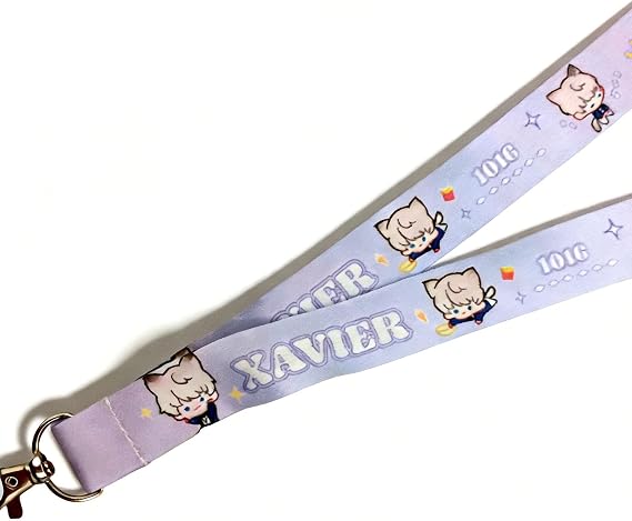 Love and deepspace lanyards for id Badges Sylus Caleb Zayne Rafayel Xavier Funny Work Name Tags Keychain Lanyard Hanging Rope Merch Used for Students, Nurses, and Work permits (Xavier)