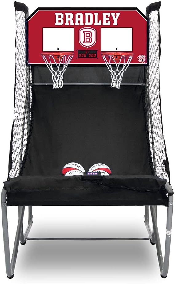 Pop-A-Shot - Home Dual Shot with NCAA Graphics l Sensor Scoring l 16 Game Modes l 7 Balls l Foldable Storage l for All NCAA Fans