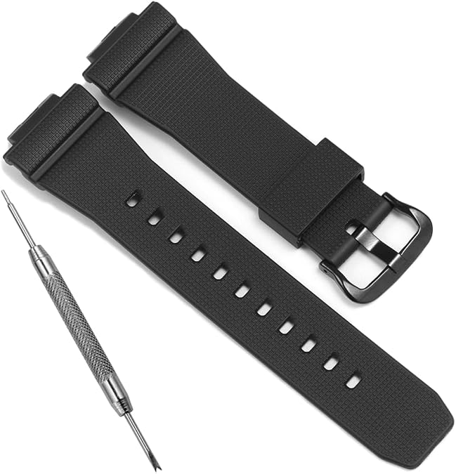 Black Resin Band Compatible with Casio GM2100 GBM2100A-1A2 Replacement Strap GM2100-1A Bracelet