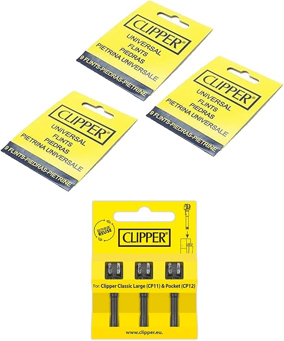Clipper ReLife Set 2: 3 x 9 Flints + 3 x Flint System