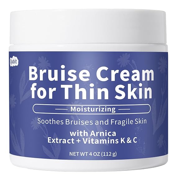 Bruise Cream Extra Strength Fast Healing Thin Skin Fast-Acting Relief for Bruising & Swelling Enriched with Arnica Montana & Vitamins K, C & E Moisturizing, Non-Greasy 4 oz
