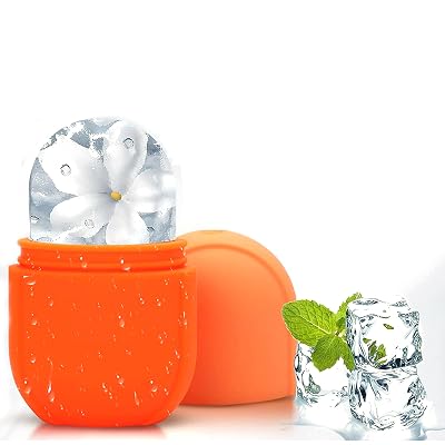 Ice Roller For Face Silicone Ice Face Roller Skin Care Facial Ice Roller Icing Tool Ice Holder For Face Icing Ice Mold For Face Icing Face Ice Pod Skincare