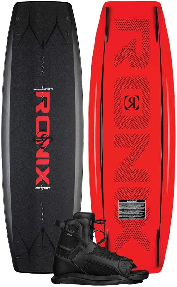 Ronix District Wakeboard Package w/ Divide Bindings 2026, 138 cm, Divide - Men's 7.5-11.5