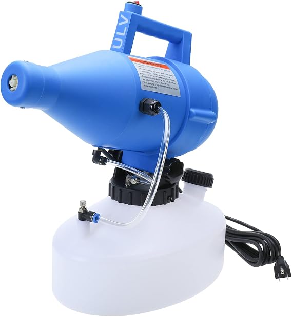 4.5L (1.2 Gallon) Electric ULV Portable Fogger Sprayer Ultra-Low Capacity Atomizer Multi-Purpose Spraying Distance 30ft for Home,Hotel,Church,School,Yard