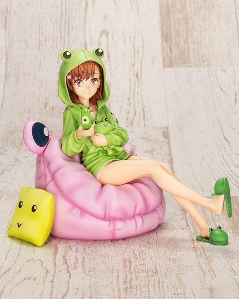 Toaru Kagaku no Railgun T Misaka Mikoto Geko Futamire Ver. 1:7 Scale Cute Lori Bishoujo Anime Figure, Doll, Statue, Model Adult Anime Action Figure, Boxed Toy, PVC, 14 cm  5.5 inch Collection