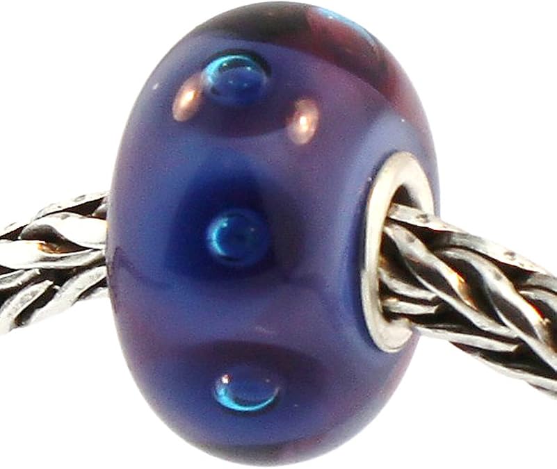 TROLLBEADS Authentic Glass 61335 Purple Bubbles