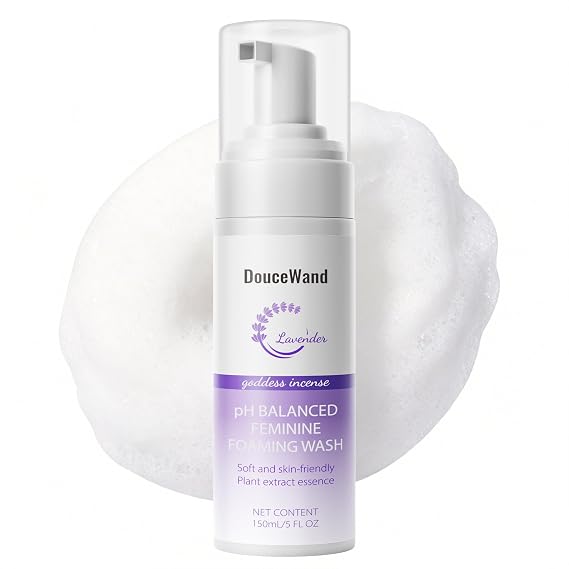 Feminine Foam Wash - pH Balanced Intimate Cleanser with Prebiotic Agave, Peony & Aloe. Soothing Odor Control & Daily Freshness for Sensitive Skin. Lavender Scent, 5 fl oz