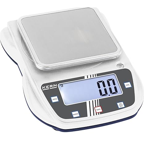 Kern EHA 500-1 - Precision Balance with Robust Stainless Steel Weighing Plate, The Compact All-Round Model, Weighing Range [Max]: 500 g, Readout [d]: 0,1 g, Weighing Plate: Ø 105 mm (Stainless Steel)