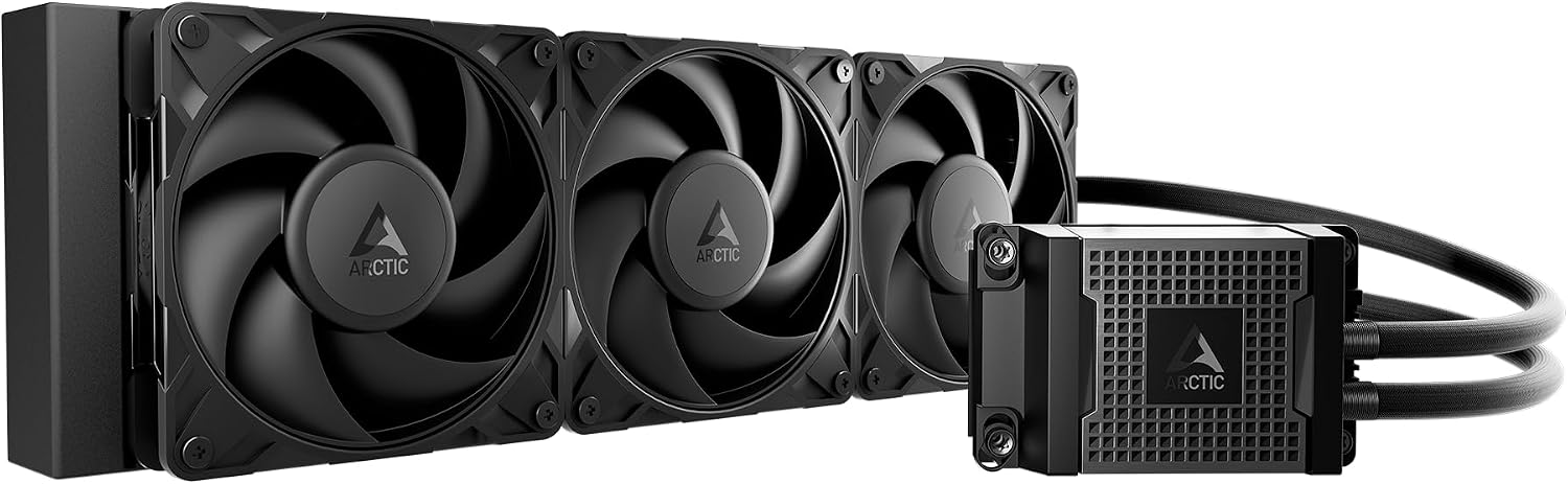 ARCTIC Liquid Freezer WS360-4710: Workstation AIO Liquid Cooler, Intel LGA4710/4677, 3 x P12 Pro CO Fans, Dual Ball Bearing, High Static Pressure, 360 mm Thick Radiator, PWM Pump, Fixed mounting