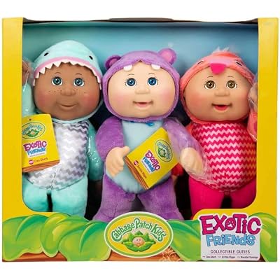 Cabbage Patch - Collectible Cuties Exotic Friends - 3 Pack