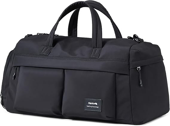 Hanke Cloud Carry On Luggage Bags for Travel Carry On Bag for Women Lightweight Travel Tote Bag Overnight Weekender Bag,Graphite Black