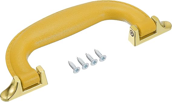 uxcell Luggage Handles, 155mm/6.1inch Plastic Pull Handle Suitcase Case Replacement Handles with Screws for Case Suitcase Toolbox, Beige