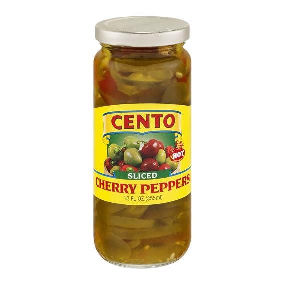 Cento Sliced Hot Cherry Peppers In Vinegar (2) - 12 oz.Jars