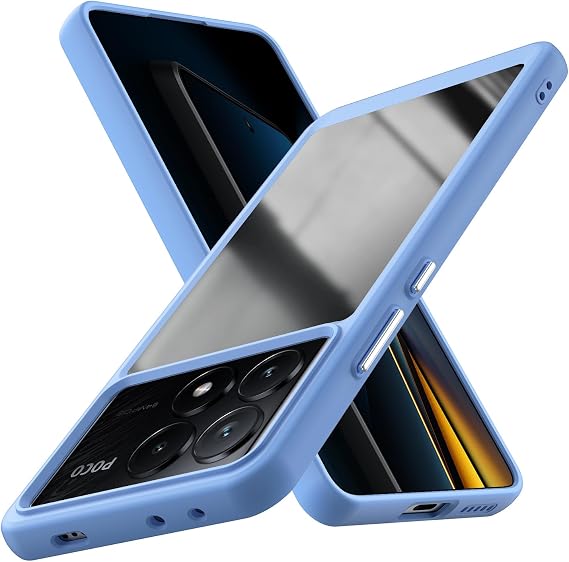Case for Xiaomi Poco X6 Pro PC Back + TPU Shock Absorption Thin | Thin, Lightweight, Clear, Anti-Scratch, Anti-Fingerprint, Slim, Durable, Portable, Flexible, Camera Protection