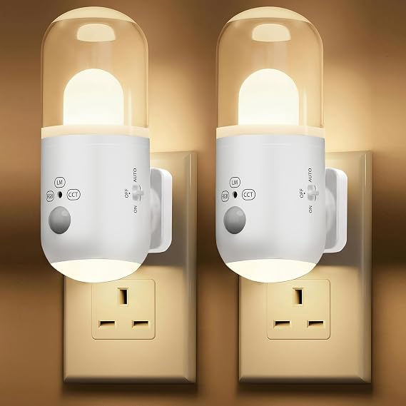 Night Light Plug in Wall with Motion Sensor & Dusk to Dawn Sensor [Energy Class A]