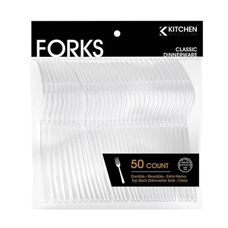 Premium Disposable Clear Plastic Soup Spoons (50 Count) | Transparent, Durable, and Convenient for Parties, Events, and Everyday Use