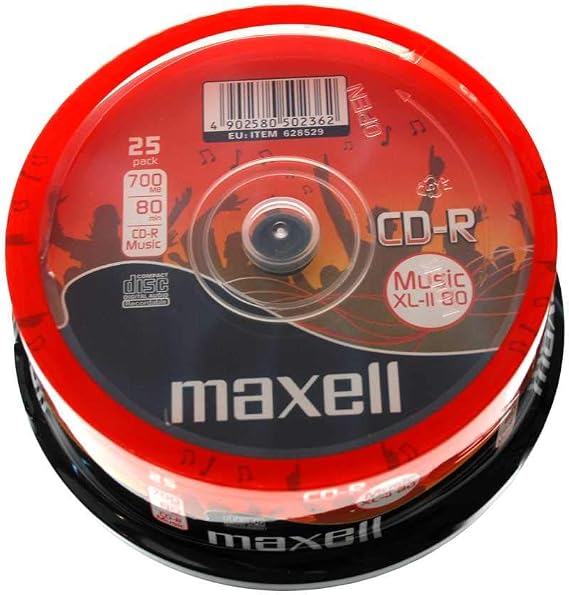 Maxell CD-R XL II Audio Pro 80min, Cake 25