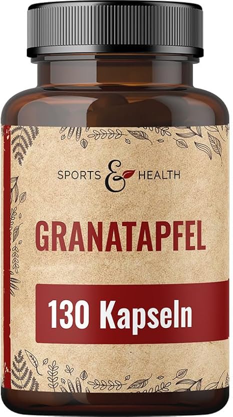 Pomegranate Capsules 1200 mg Pomegranate per Daily Dose - 130 Capsules Vegan