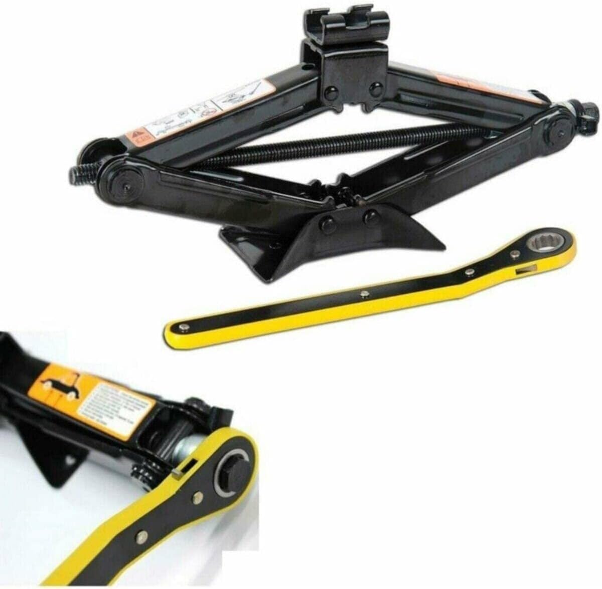Lifting Auto Jack 1.5 Ton Scissor Ratchet Auto Jack