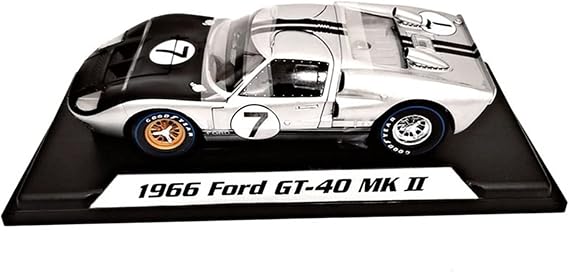 Scale Finished Model Car 1/18 For Ford GT-40 GT40 MK II 1966 Alloy Diecast Racing Car Model Static Simulation Collectible Ornament Miniature Replica Car