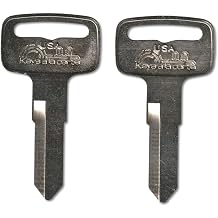463 Pair (2) Replacement Keys Cut to Code on YH38 Blank for Kawasaki, Yamaha Ignition/Marine Keys | KEYSALACARTE
