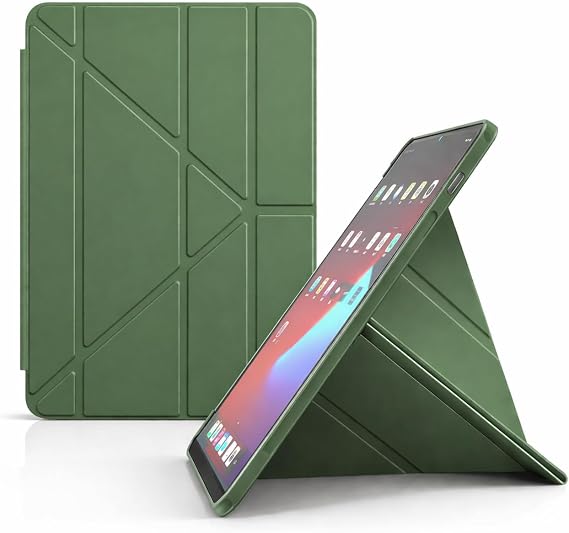 Sleep Mode Artificial Leather with 12.4 Case Pen Stalling Split Stand, Semi-transparent Silicone Back Surface with ergonomic structure, Attravtive Smart Cover, compatible with Coverzone Galaxy X610 Tab S9 FE Plus