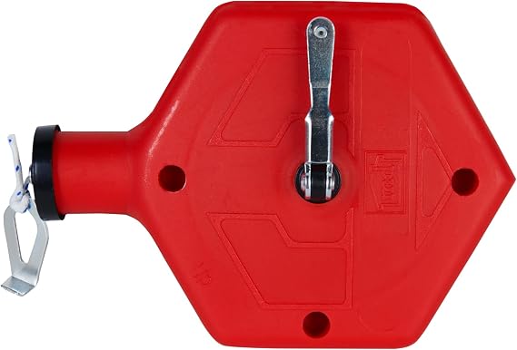 MD Building Tuff LineTM Contractor Chalk Reel, Red, 100ft