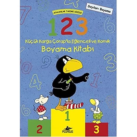 Afacanlar Takımı Dizisi 1 2 3 Küçük Karga Çorapla Eğlenceli ve Komik Boyama Kitabı